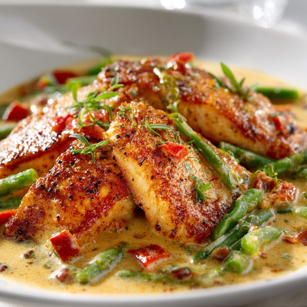Creamy Creole Red Snapper